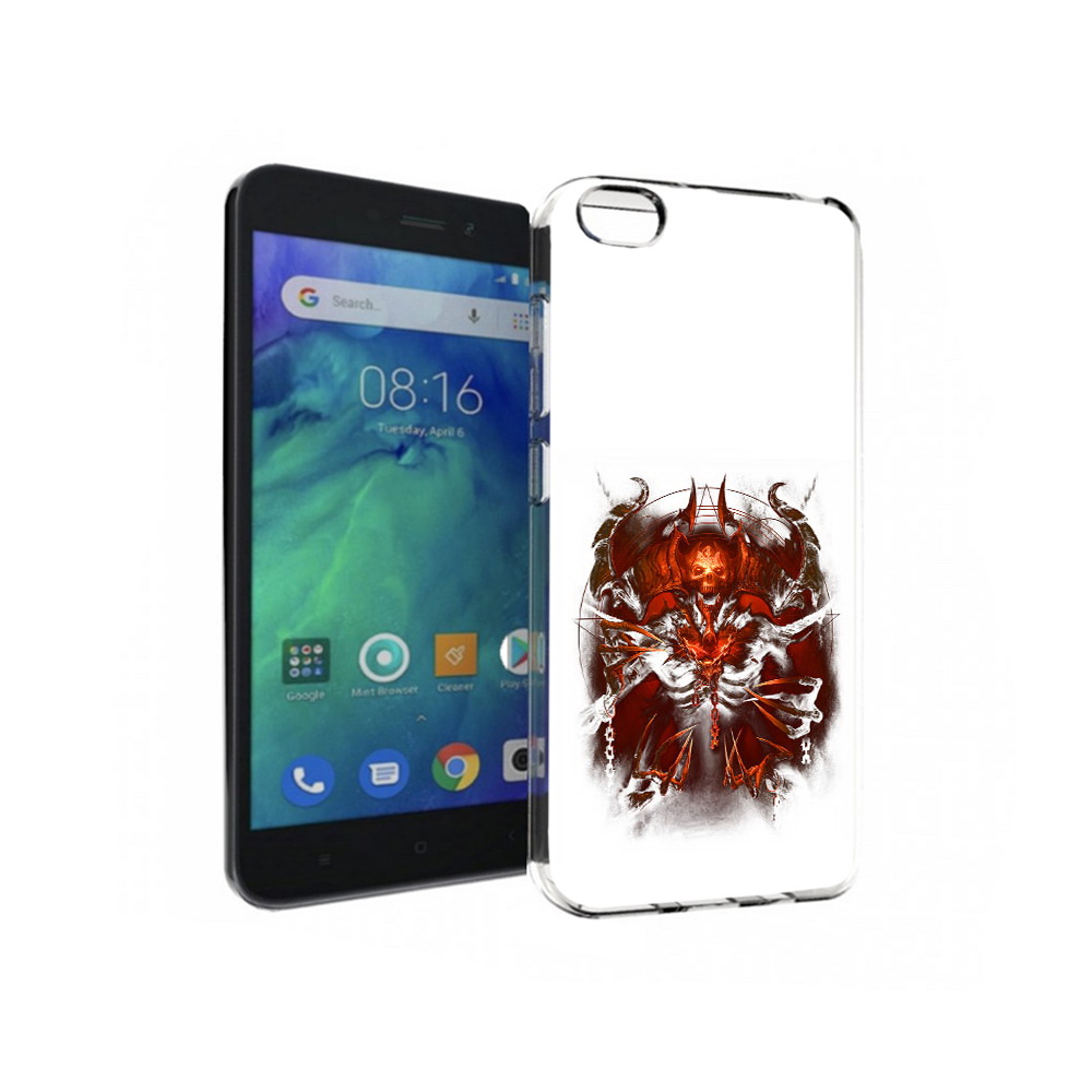

Чехол MyPads Tocco для Xiaomi Redmi Go яркий демон, Прозрачный, Tocco