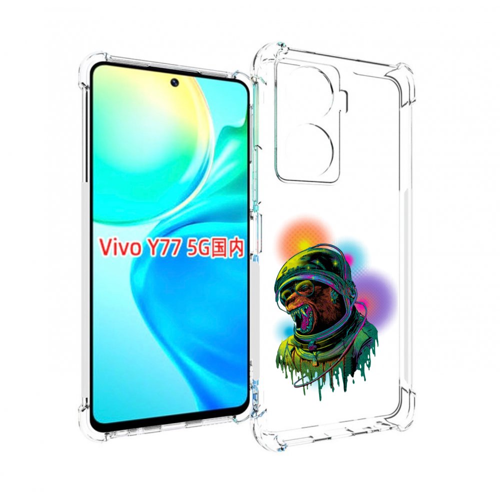 

Чехол MyPads медведь космонавт для Vivo Y77 5G, Прозрачный, Tocco