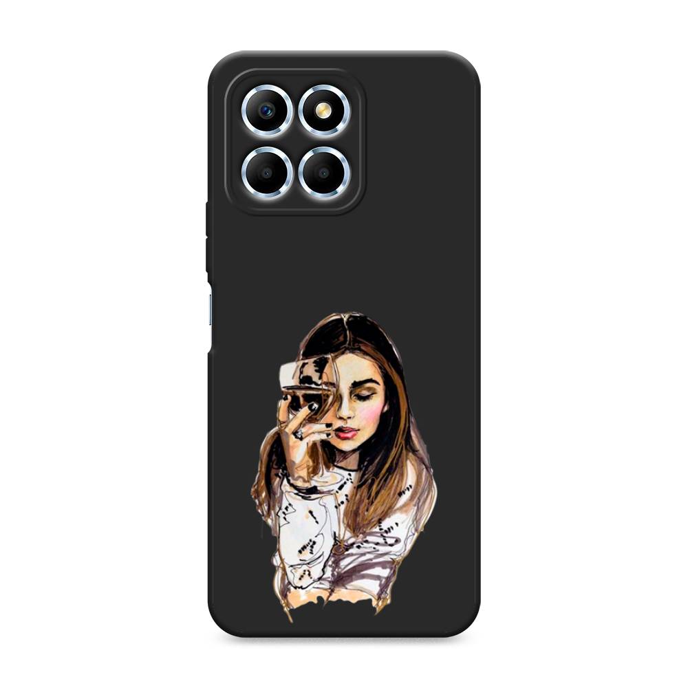 

Чехол Awog на Honor X6/X6s "Девушка с бокалом", Бежевый;коричневый;белый, 6109550-1