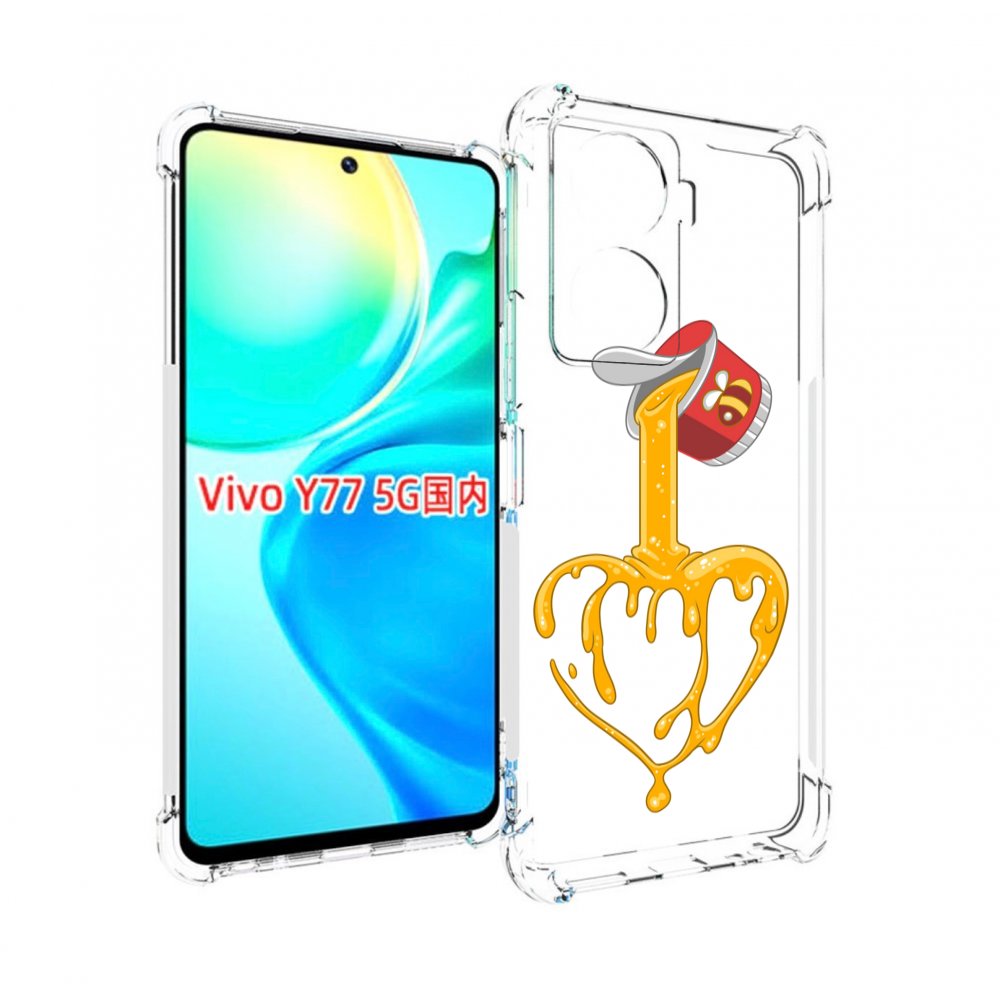

Чехол MyPads медовое сердце для Vivo Y77 5G, Прозрачный, Tocco