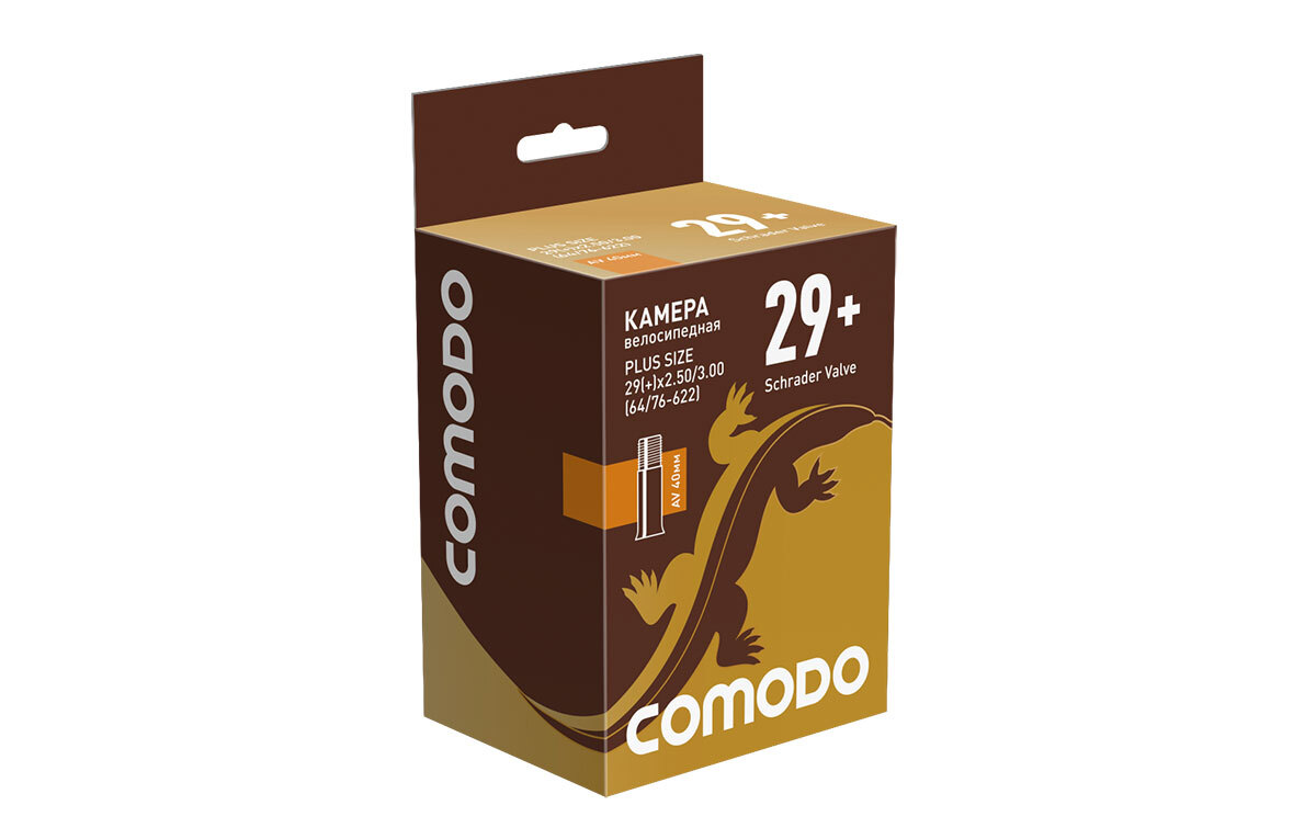 

Камера COMODO PLUS SIZE 29 (+) x 2.50/3.00 (64/76 - 622) AV40 мм бутиловая (50), Черный