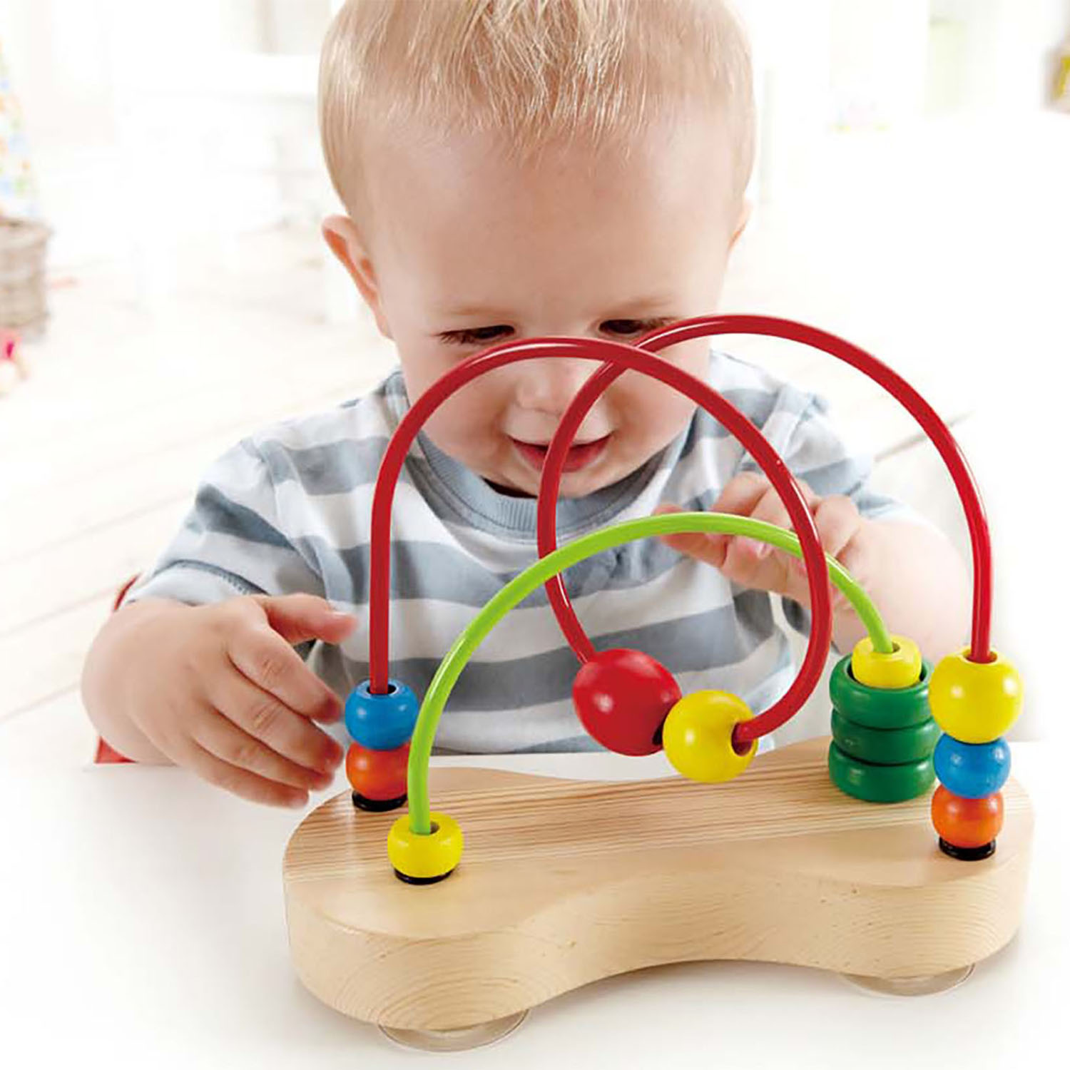 Игрушка детский деревянный лабиринт Hape Цветные шарики E1801_HP