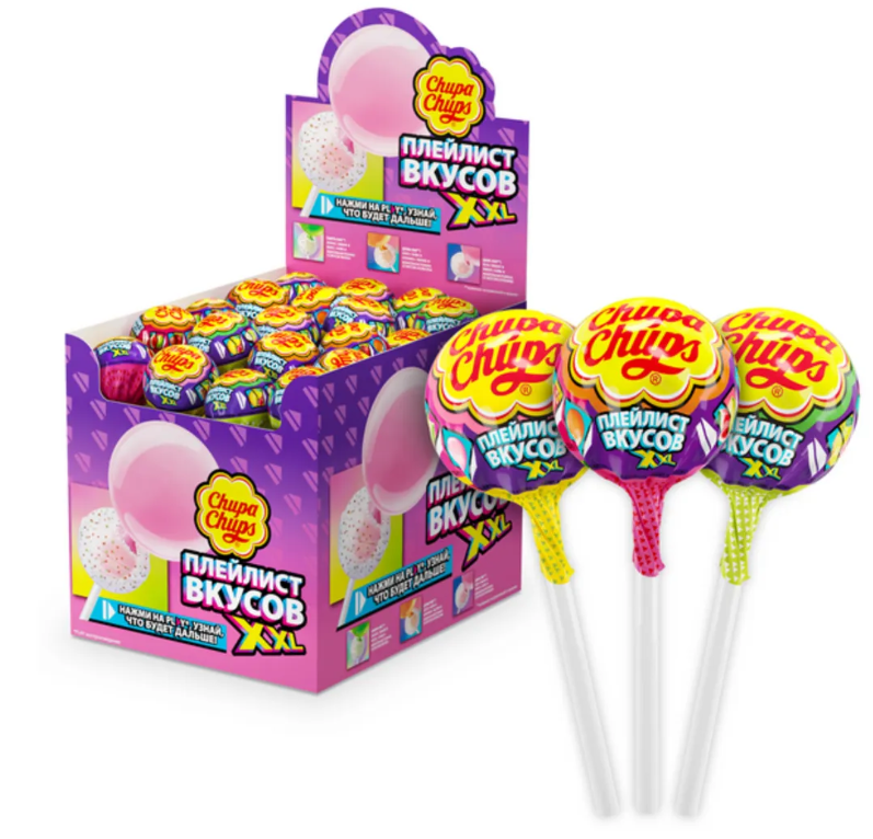 

Карамель Chupa Chups Плейлист вкусов XXL 40 шт по 29г