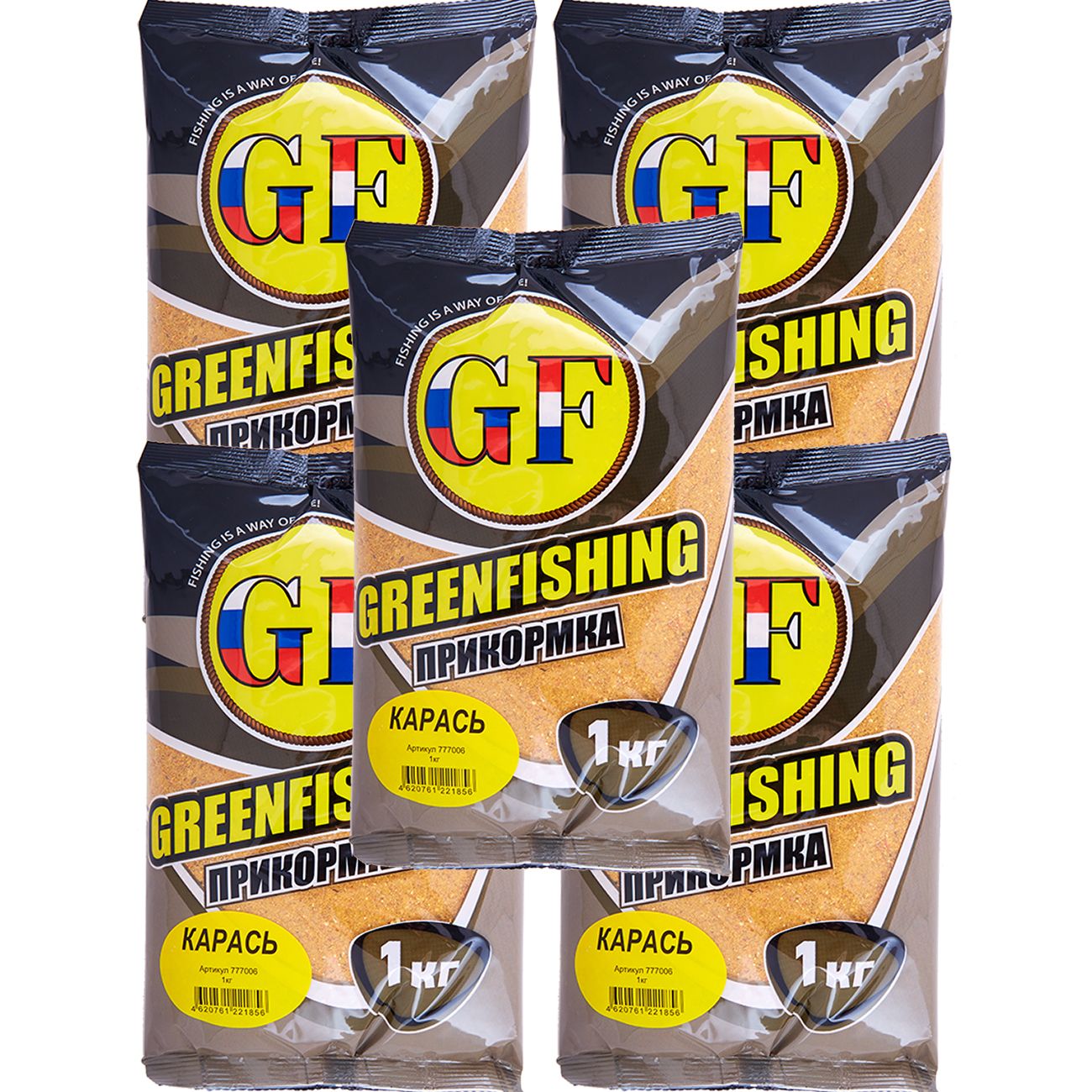 

Прикормка натуральная GreenFishing GF, Карась, 5 кг, GF
