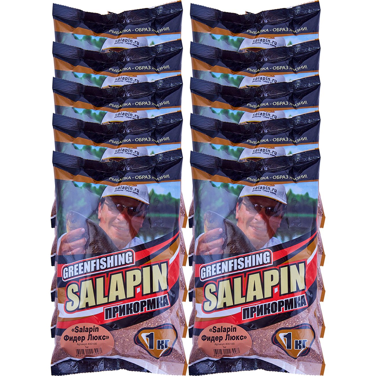 

Прикормка натуральная GreenFishing SALAPIN, Фидер Люкс, 10 кг, SALAPIN