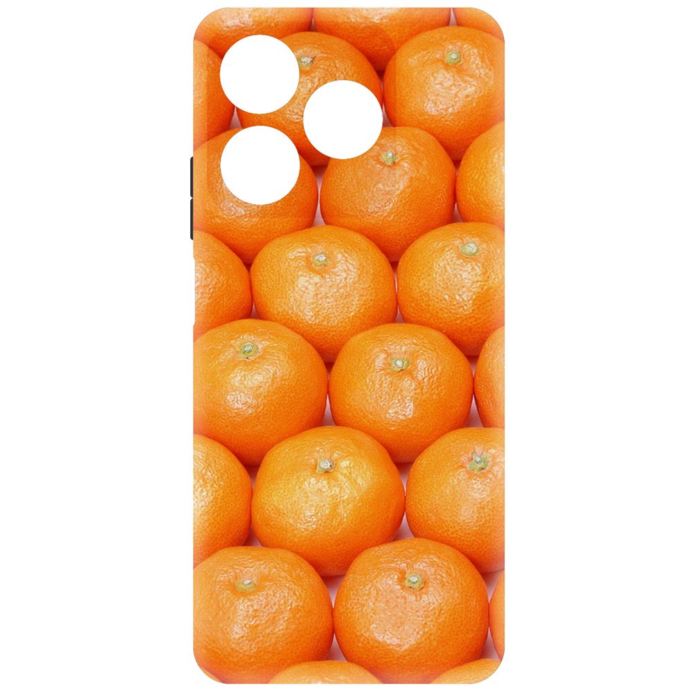 

Чехол-накладка Krutoff Soft Case Мандаринки для Realme C61 черный