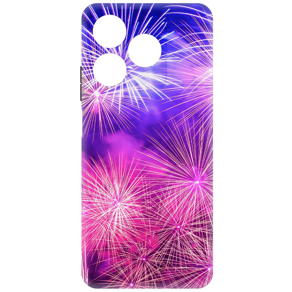

Чехол-накладка Krutoff Soft Case Салют для Realme C61 черный