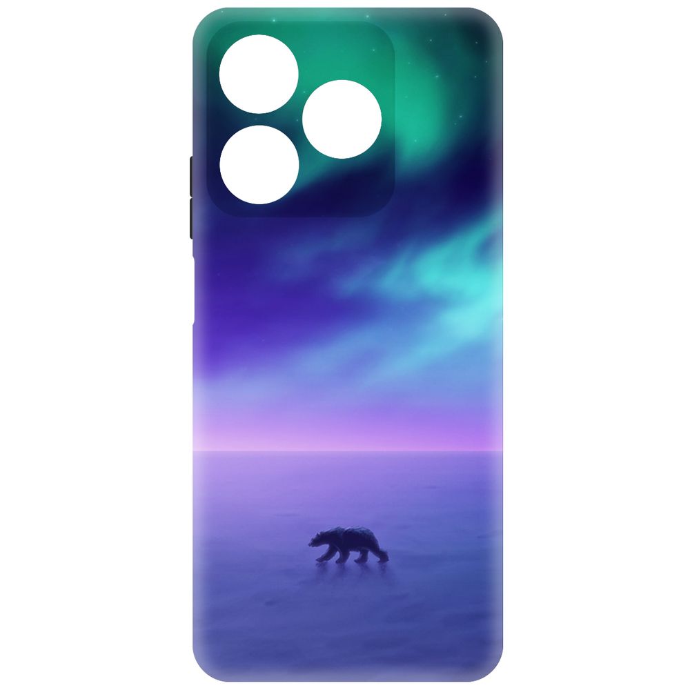 

Чехол-накладка Krutoff Soft Case Северное Сияние для Realme C61 черный