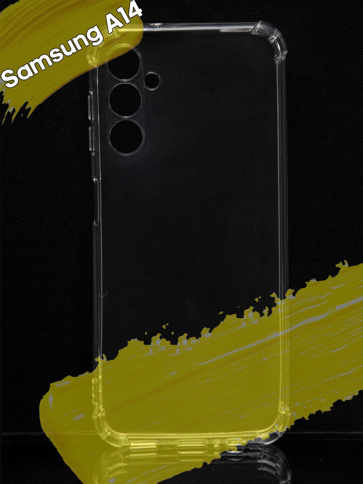 

Чехол для Samsung Galaxy A14 с усиленными углами, прозрачный, Silicone case