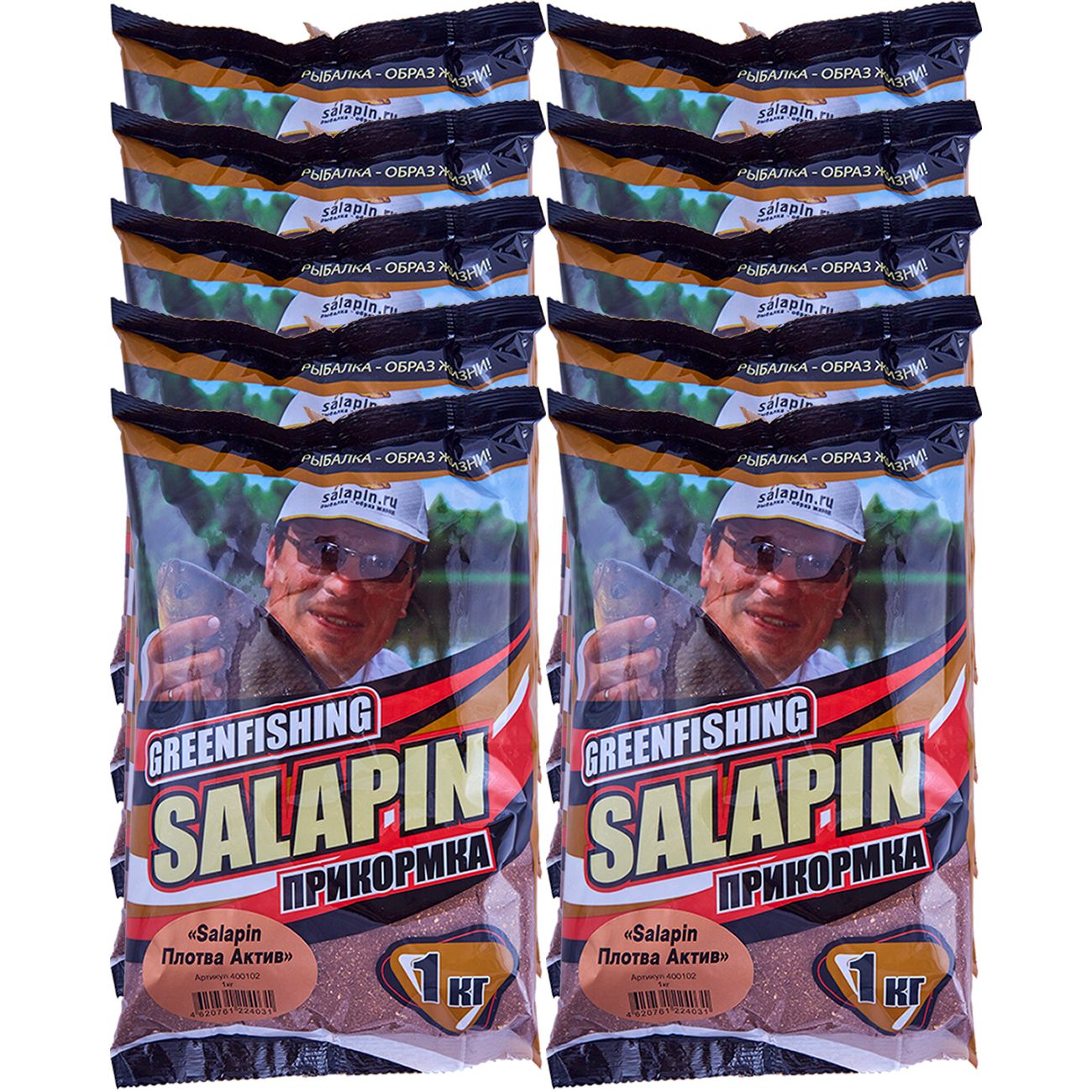 

Прикормка натуральная GreenFishing SALAPIN, Плотва Актив, 10 кг, SALAPIN