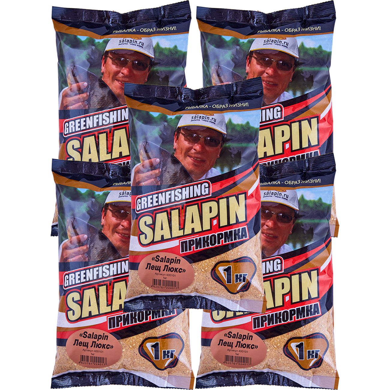 

Прикормка натуральная GreenFishing SALAPIN, Лещ Люкс, 5 кг, SALAPIN