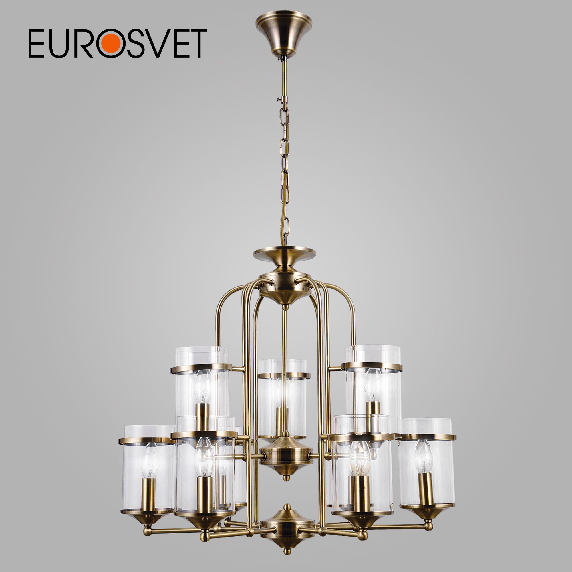 

Люстра подвесная Eurosvet 60040/9 античная бронза, 84549