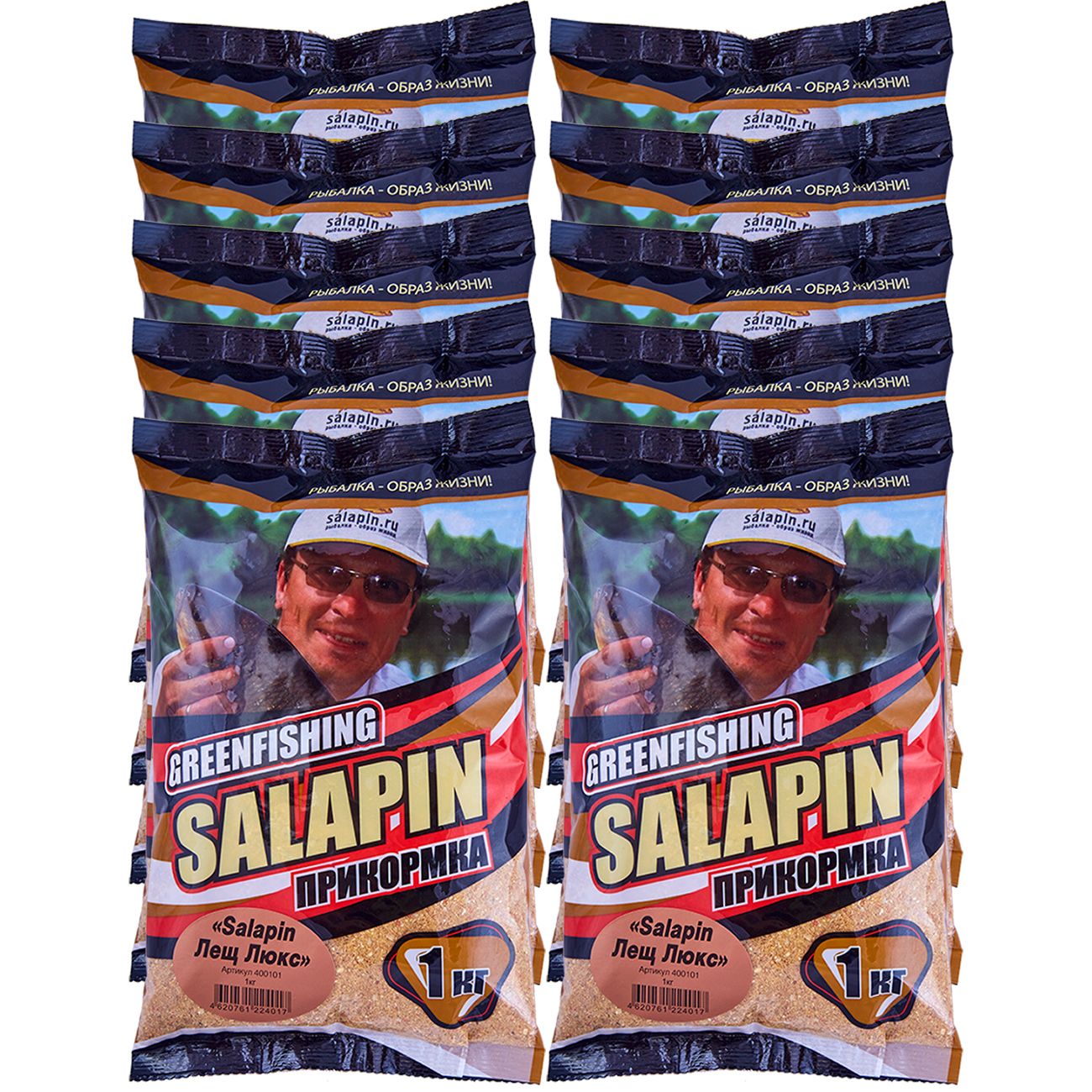 

Прикормка натуральная GreenFishing SALAPIN, Лещ Люкс, 10 кг, SALAPIN