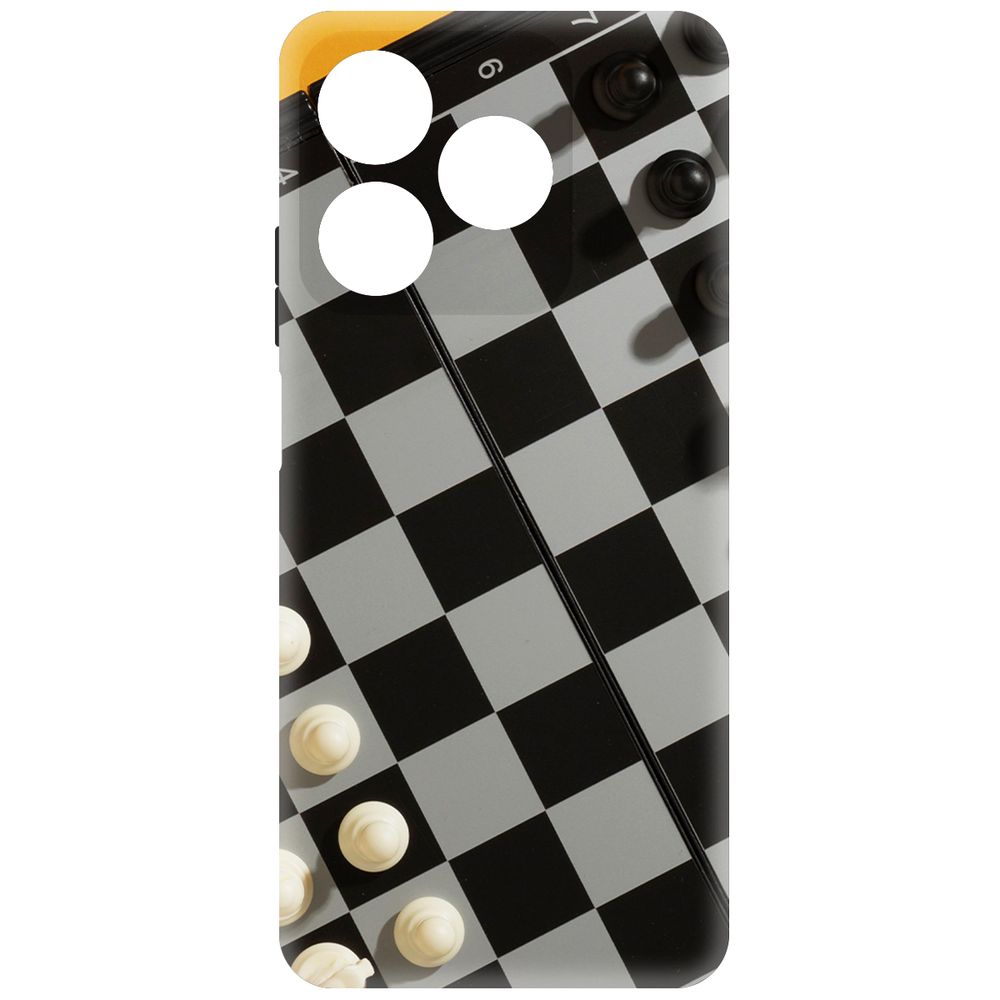 

Чехол-накладка Krutoff Soft Case Шахматы для Realme C61 черный