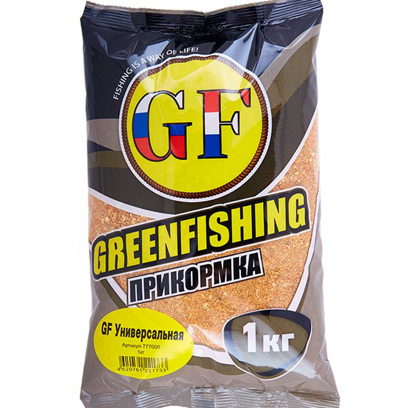

Прикормка натуральная GreenFishing GF, Универсальная, 1 кг, GF