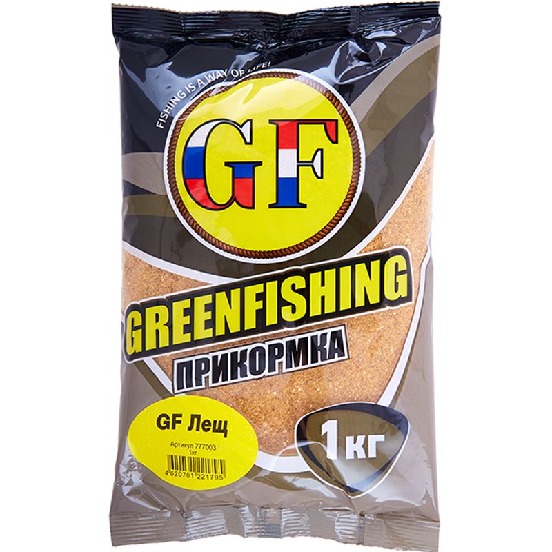 

Прикормка натуральная GreenFishing GF, Лещ, 1 кг, GF