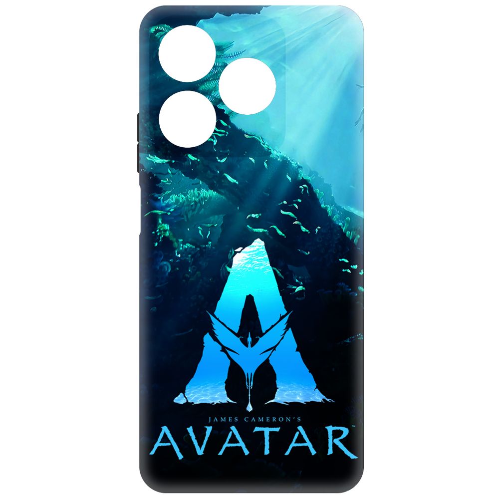 

Чехол-накладка Krutoff Soft Case Аватар - Цветное лого для Realme C61 черный