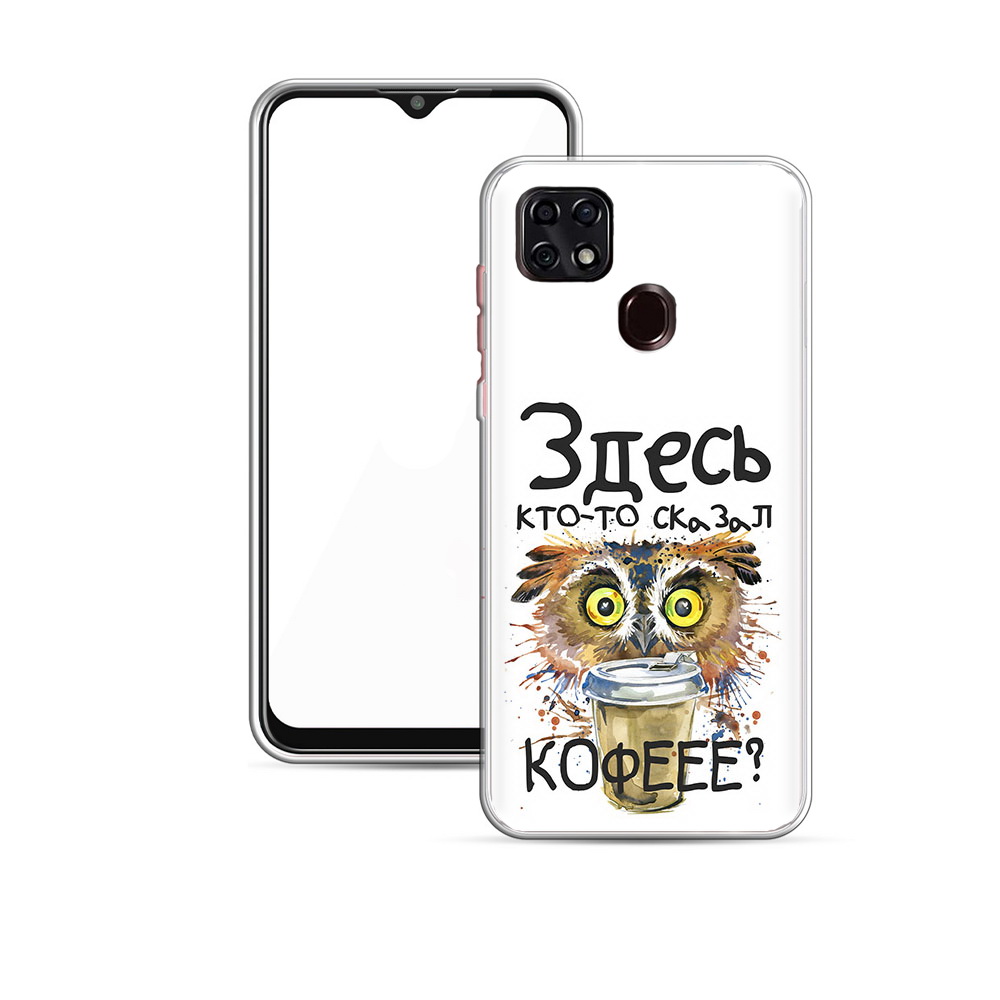 

Чехол MyPads Tocco для ZTE Blade 20 Smart Любительница кофе (PT226940.456.111), Прозрачный, Tocco