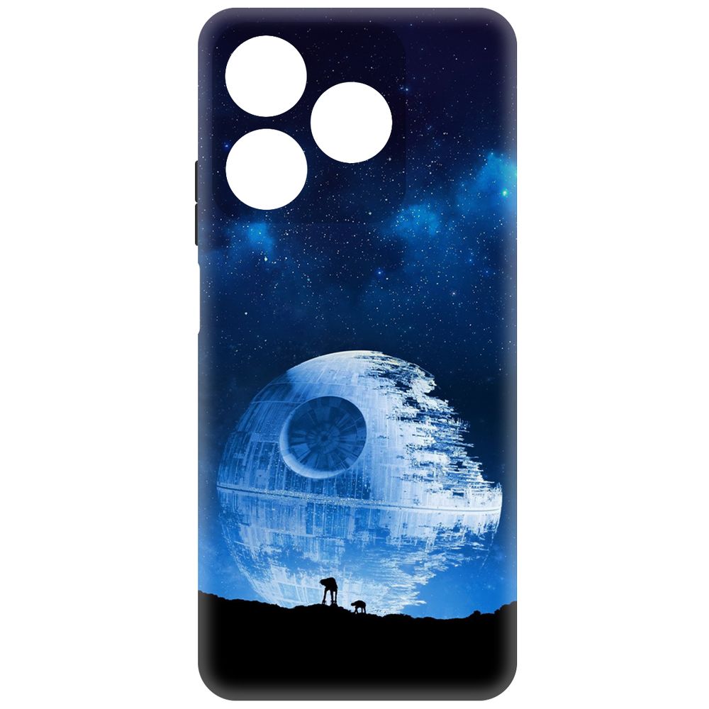 

Чехол-накладка Krutoff Soft Case Звездные Войны. Звезда смерти для Realme C61 черный