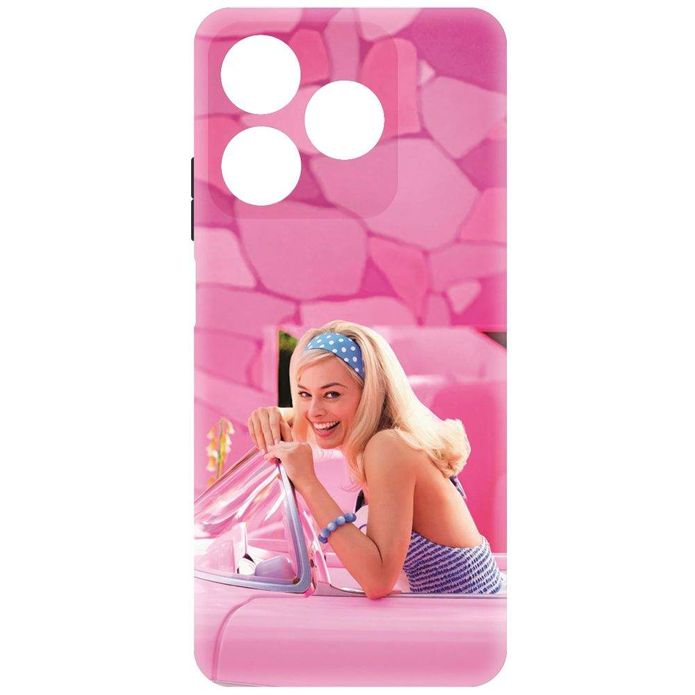 

Чехол-накладка Krutoff Soft Case Барби в розовом для Realme C61 черный