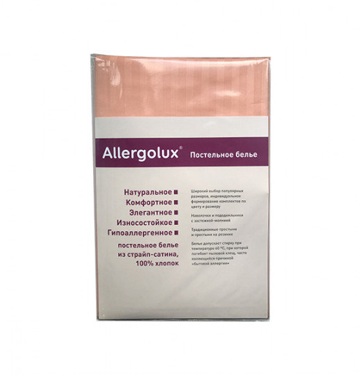 

Простыня Allergolux 215x260 коралл