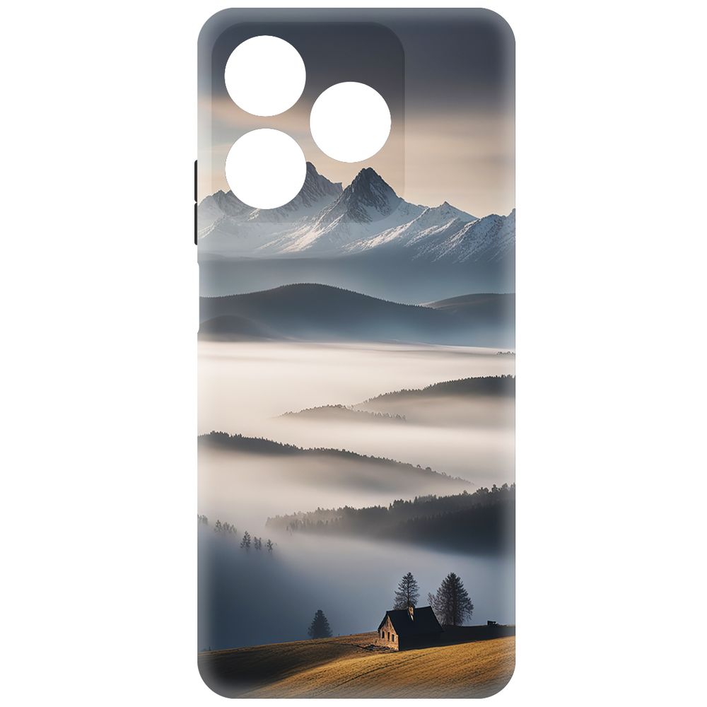 

Чехол-накладка Krutoff Soft Case Туман для Realme C61 черный