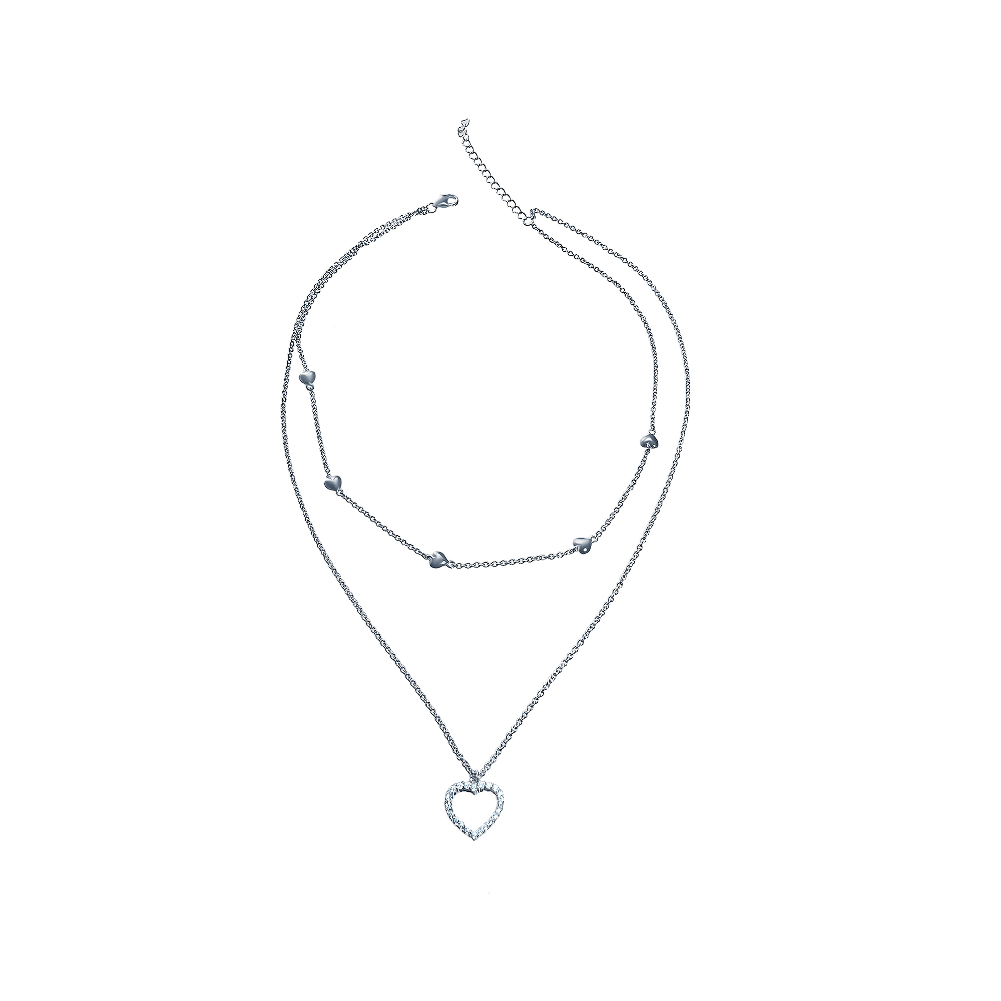 

Колье из серебра 40 см Element47 N1716_KL_001_WG, фианит, N1716_KL_001_WG