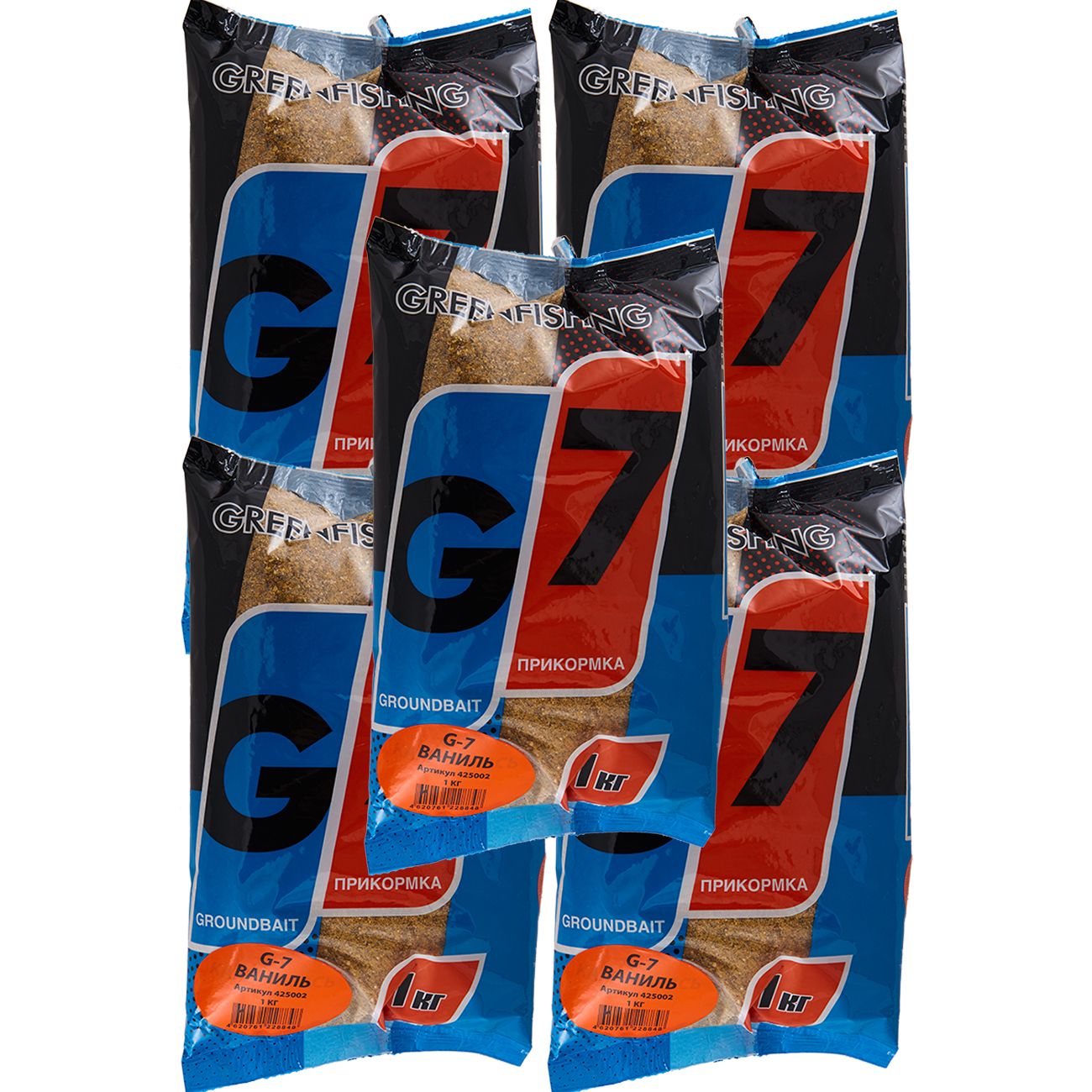 

Прикормка натуральная GreenFishing G7, Универсальная Ваниль, 5 кг, G7