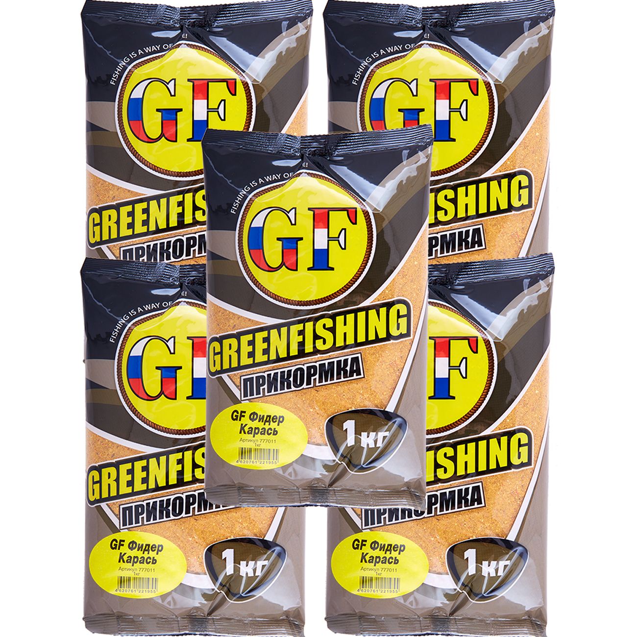 

Прикормка натуральная GreenFishing GF, Фидер Карась, 5 кг, GF
