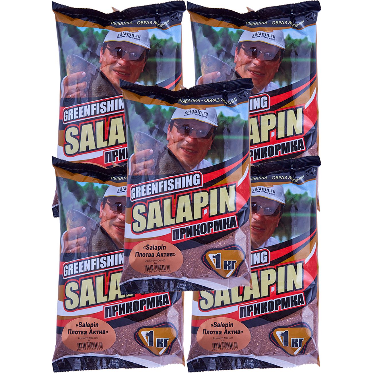 

Прикормка натуральная GreenFishing SALAPIN, Плотва Актив, 5 кг, SALAPIN