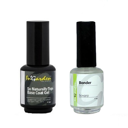 Набор InGarden Base+Top Coat и Bonder