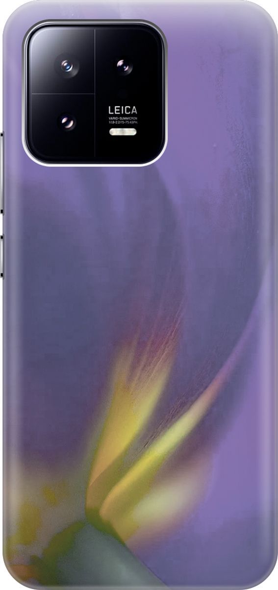 

Силиконовый чехол на Xiaomi 13 с принтом "Фиолетовая фиалка", Желтый;фиолетовый, 159008