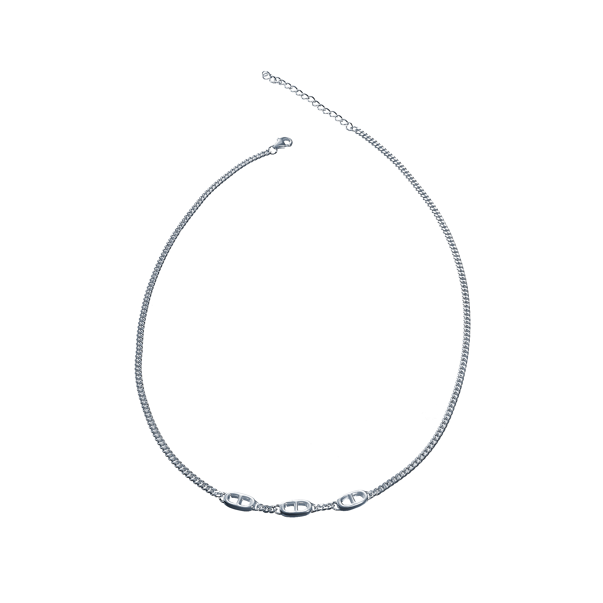 

Колье из серебра 40 см Element47 N1727_KL_WG, N1727_KL_WG