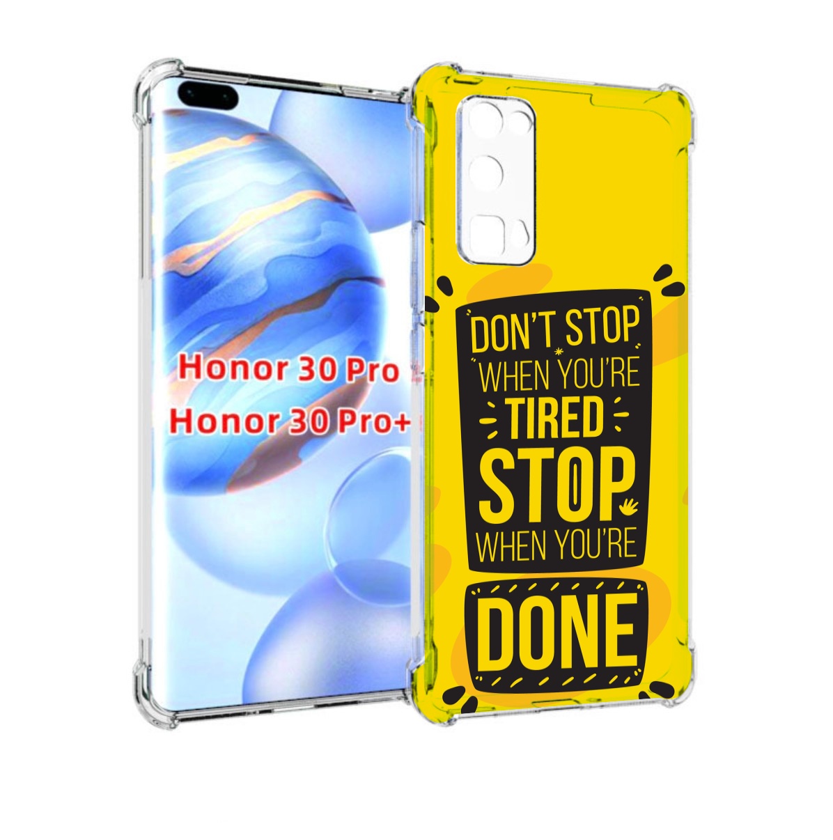 

Чехол бампер MyPads yellow-done для Honor 30 Pro, Прозрачный, Tocco