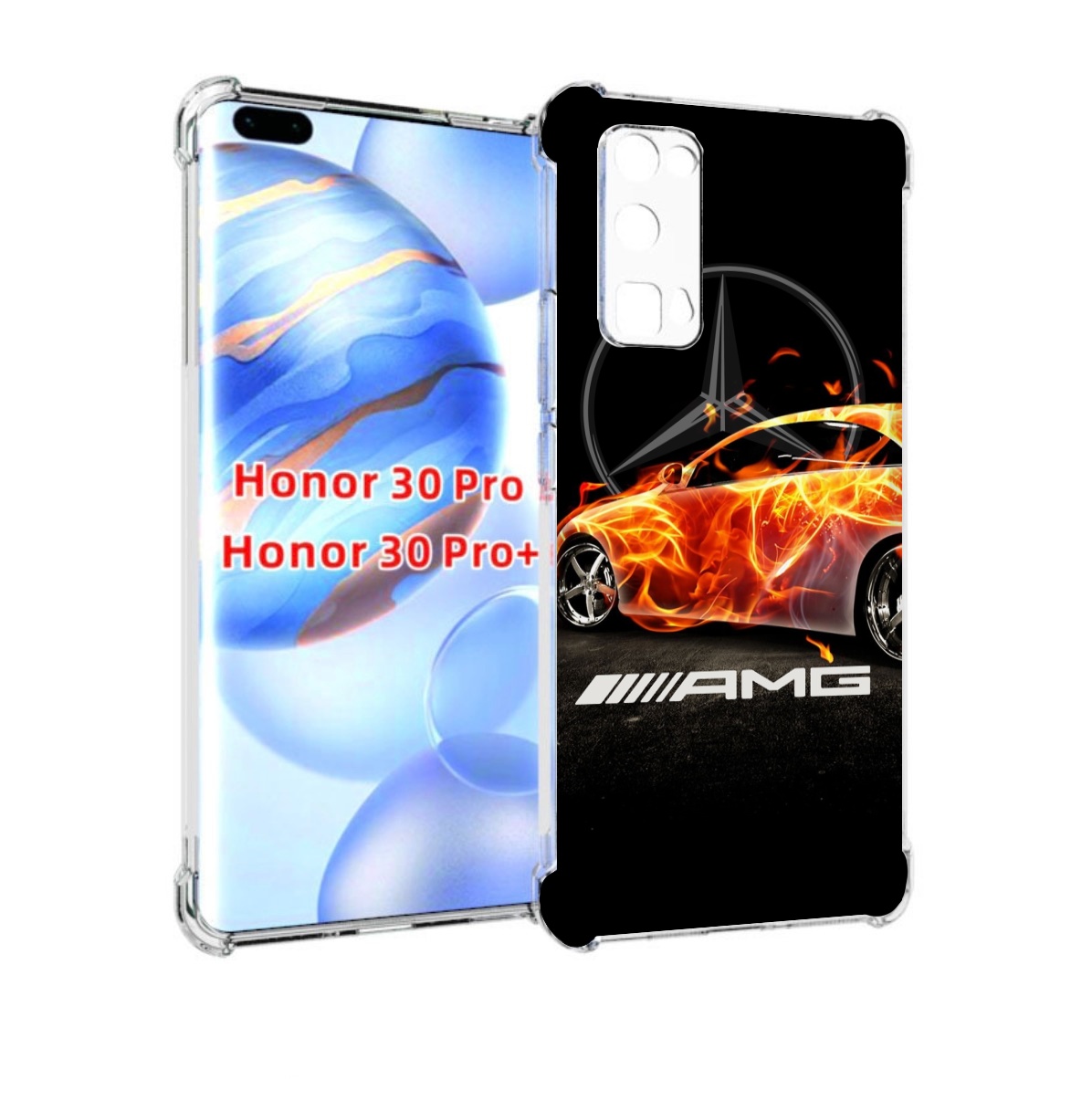 

Чехол бампер MyPads АМГ мужской для Honor 30 Pro, Прозрачный, Tocco