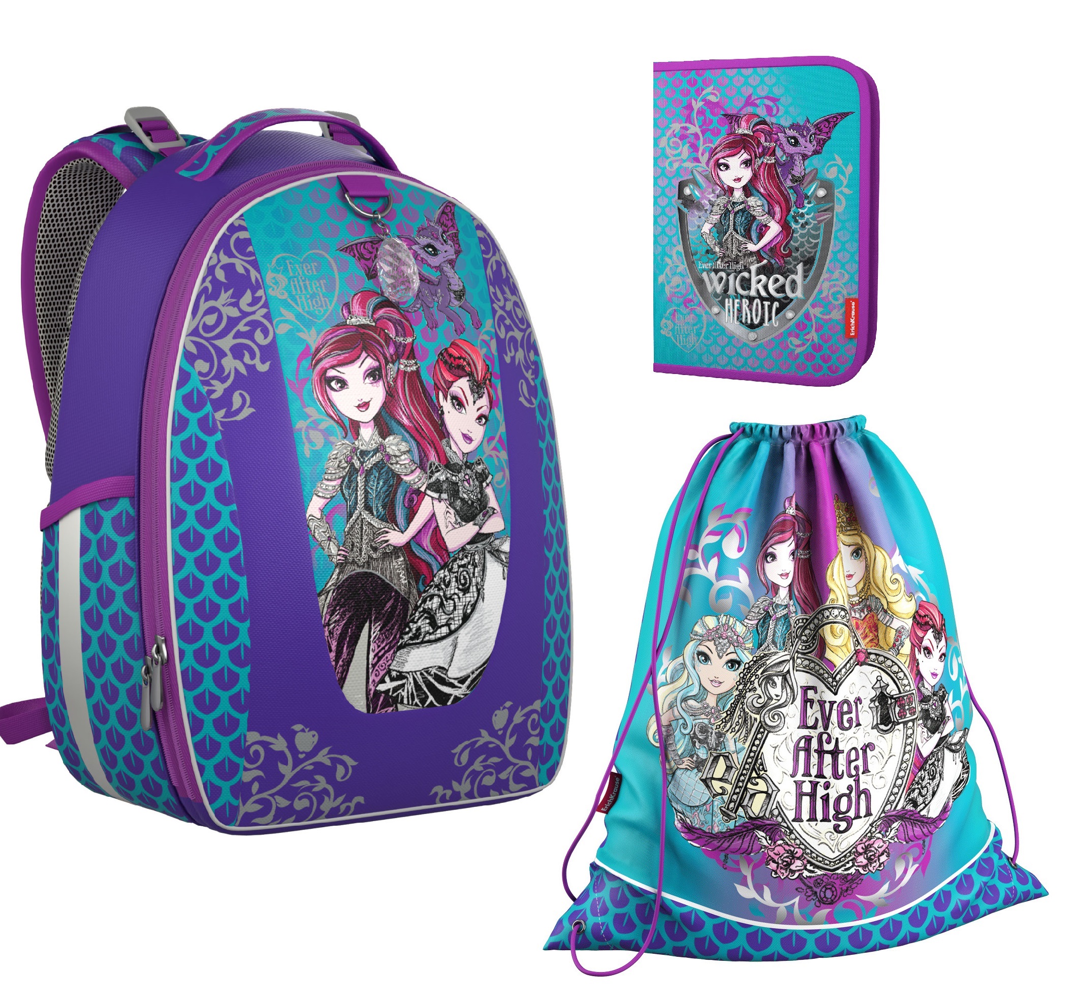 

Рюкзак ErichKrause школьный Ever After High: Dragon Game с наполнением 42279_N, Multi Pack mini
