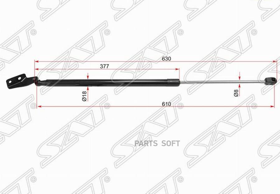 

Амортизатор Крышки Багажника Mazda 3 (Hb) 13- Lh (левый) Sat арт. ST-BHN963620