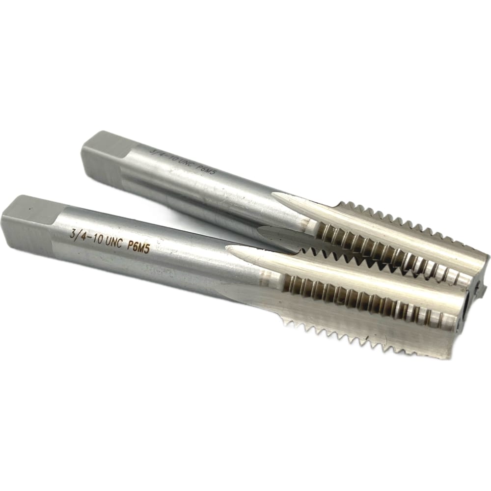 

TORNERI Метчик дюймовый UNC 3/4" 10 нитей Р6М5 комплект из 2-х штук 035375