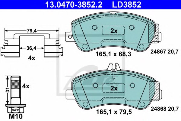 

Колодки дисковые передние Ceramic MB X204 3.0/3.2CDI/3.5CDI 08> 13.0470-3852.2, 13.0470-3852.2 колодки дисковые передние Ceramic MB X204 3.0/3.2CDI/3.5CDI 08>