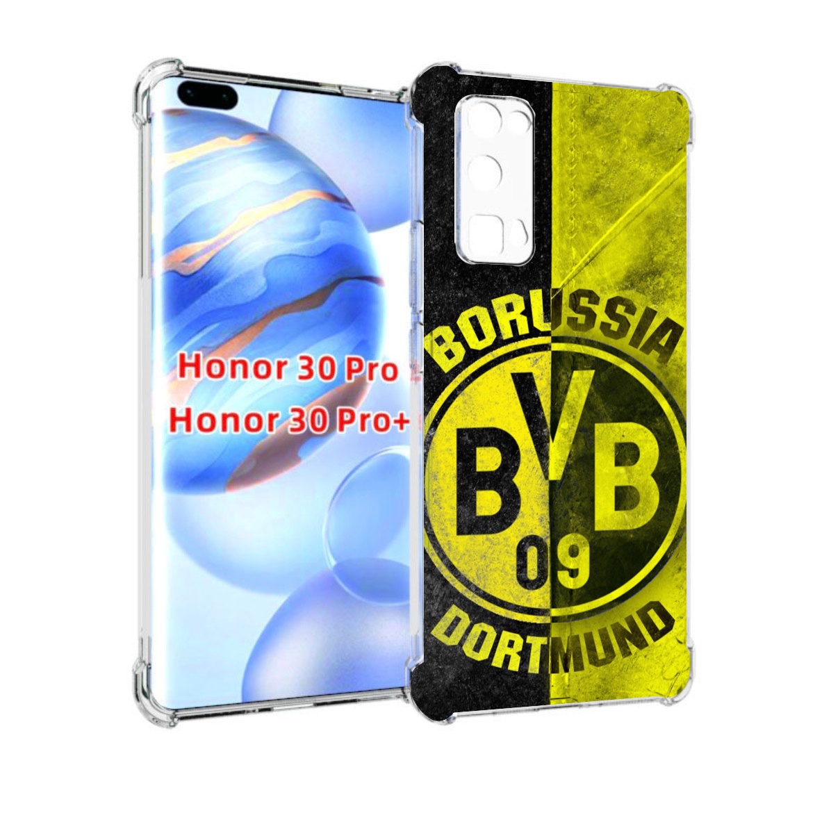 

Чехол бампер MyPads Боруссия мужской для Honor 30 Pro Honor, Прозрачный, Tocco