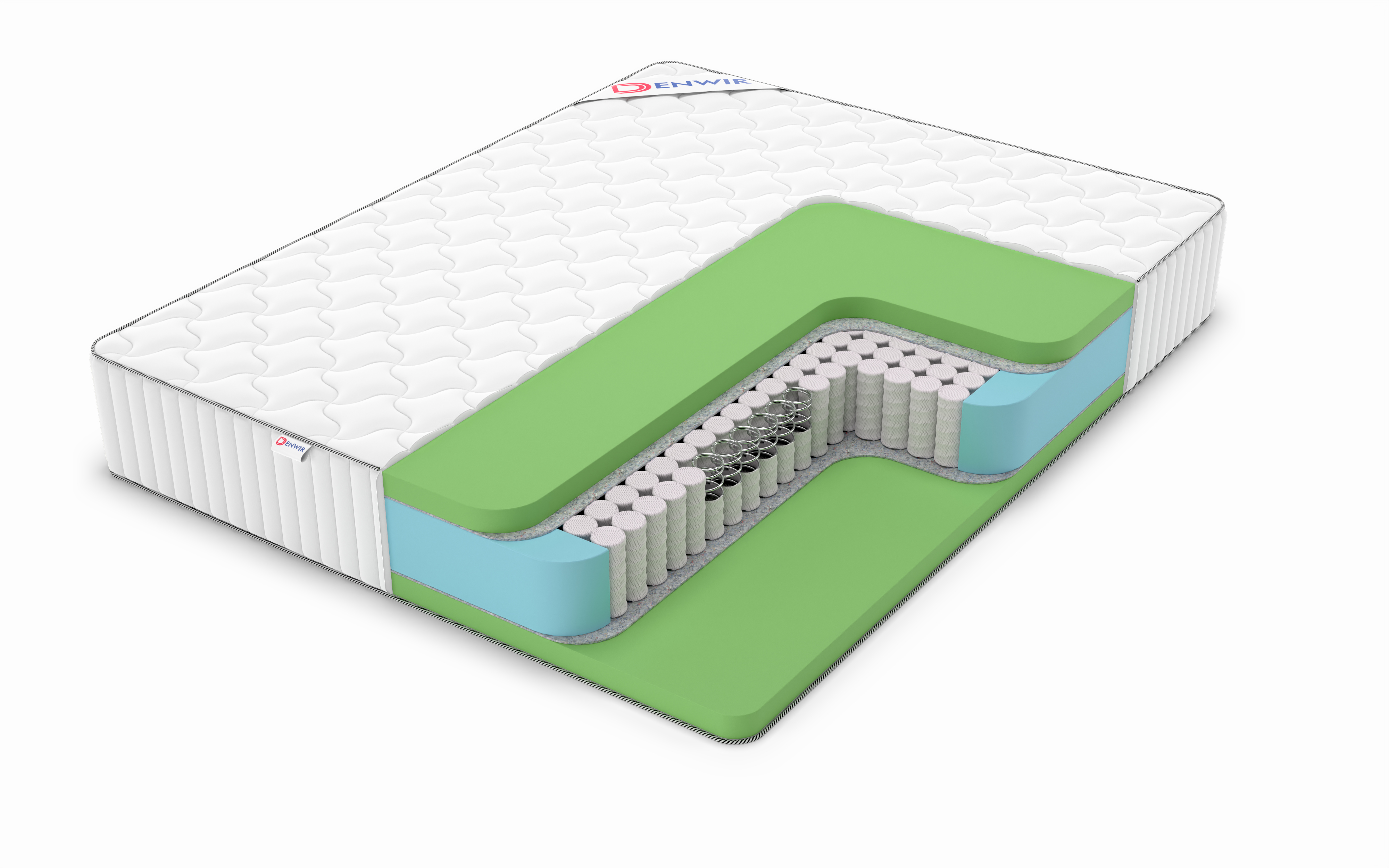 

Матрас пружинный DENWIR CLASSIC FOAM PLUS TFK /chstmat_CFPTFK_65x120, Белый, CLASSIC FOAM PLUS TFK