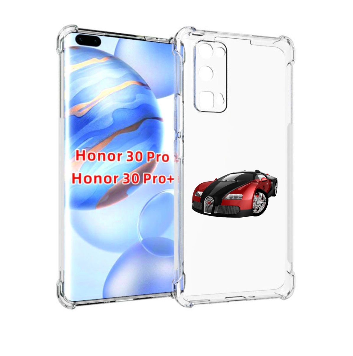 

Чехол бампер MyPads Бука мужской для Honor 30 Pro, Прозрачный, Tocco