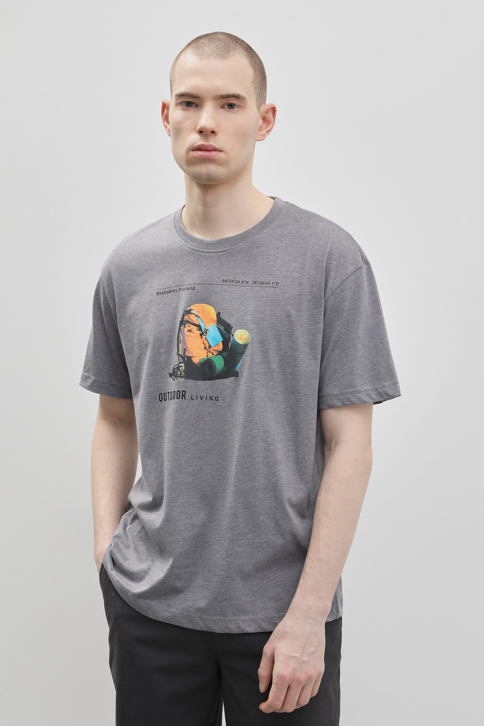 

Футболка мужская Finn Flare FBD210107M-2P серая 3XL, Серый, FBD210107M-2P