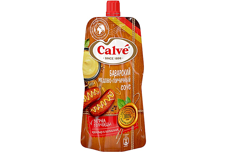 «Calve», соус «Баварский» медово-горчичный, 230 г, (4шт.)