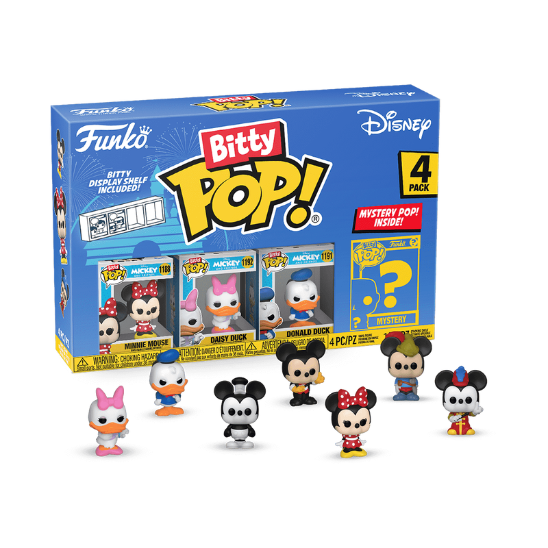 

Фигурка Funko Bitty POP! Disney Minnie Mouse, Daisy Duck, Donald Duck, Mystery 71320, 71320