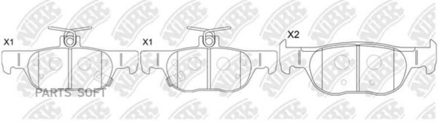 

Тормозные колодки NiBK pn5822