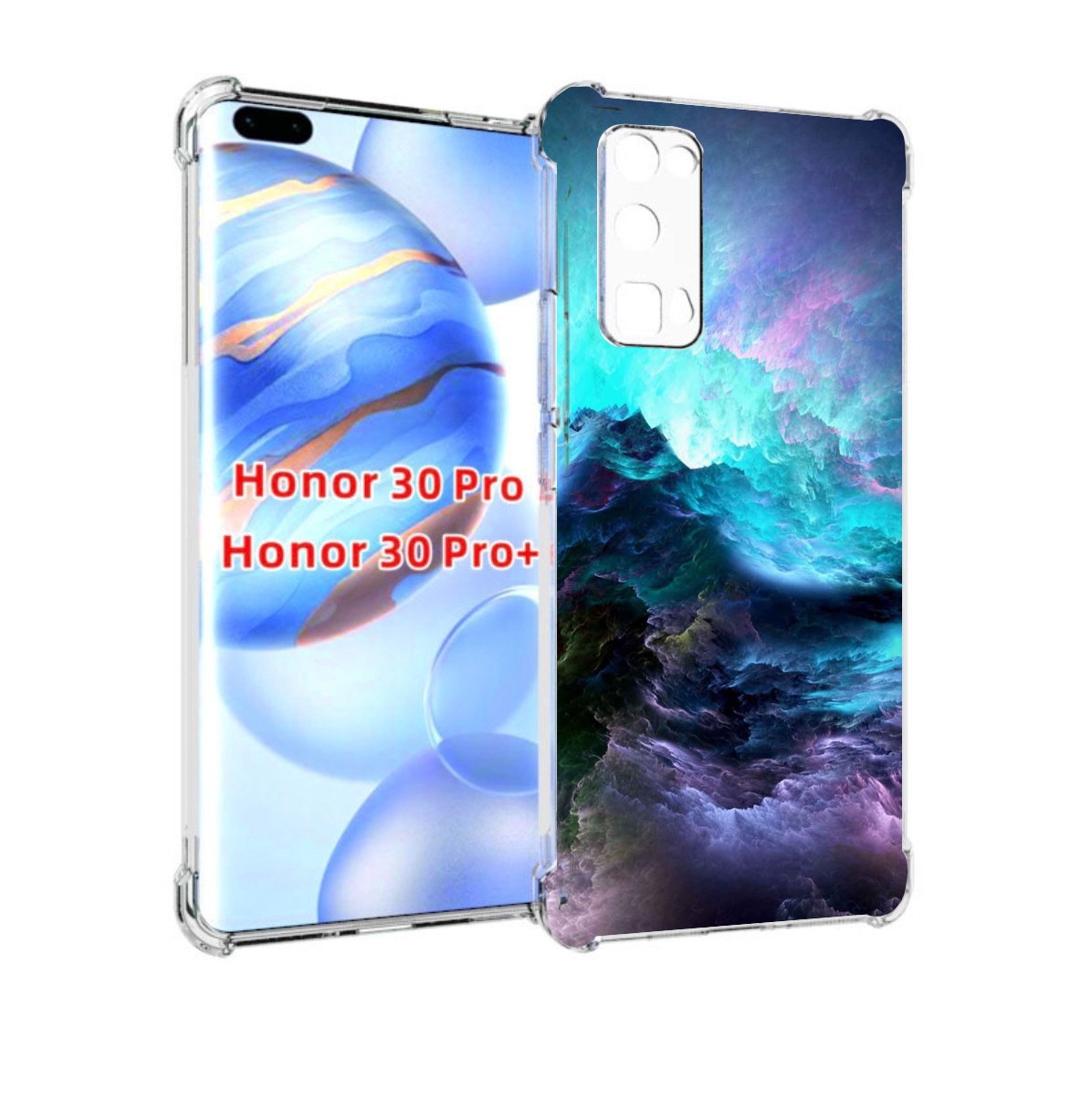 

Чехол бампер MyPads Волна для Honor 30 Pro, Прозрачный, Tocco