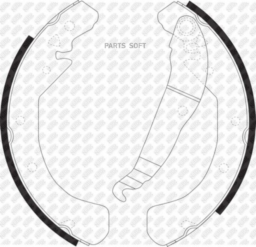 

Колодки барабанные opel astra f van 1.4-1.7td 96-98/vectra b 1.6i 95-02 Fn0599-nibk