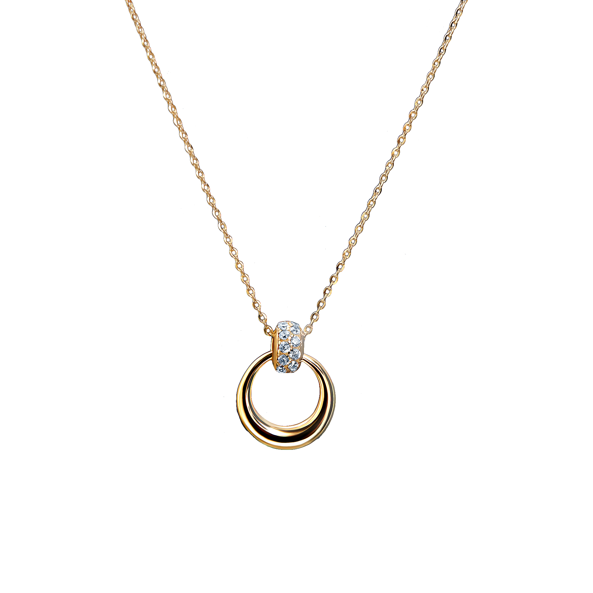 

Колье из серебра с фианитом 40 см Element47 SN0303802_KL_YG, SN0303802_KL_YG