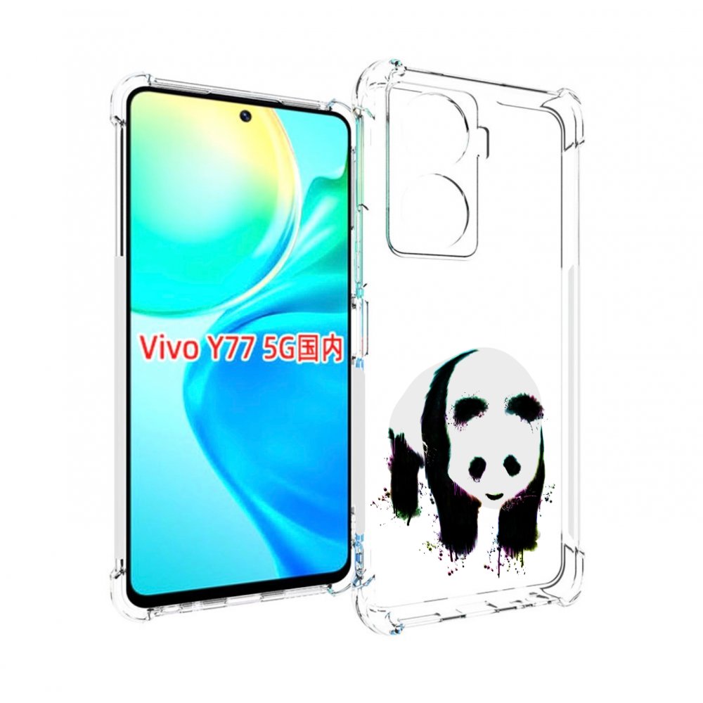 

Чехол MyPads панда в акварели для Vivo Y77 5G, Прозрачный, Tocco